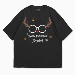 Remera | Oversize | Remera - Merry Christmas Muggles - Edición Mágica